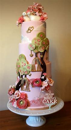 Love Birds Wedding Cake - CakeCentral.com