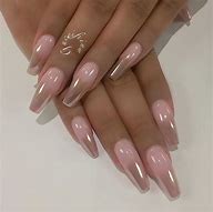 Image result for Rose Gold and White Gel Nails