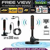Image result for Amplified Indoor TV Antenna