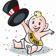 Image result for Baby New Year Clip Art