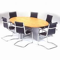 Image result for Table Boardroom Oval 2750 X 1400Mm Oak