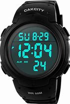 Image result for Waterproof Red LED Watch