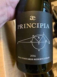 Image result for Rasa Syrah Principia Reserve