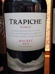 Image result for Trapiche Malbec Roble