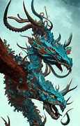 Image result for Cyan Art Dragon Head