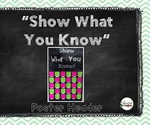 Image result for Show What You Know Clip Art