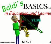 Image result for Baldi Basics and Education and Learning Logo