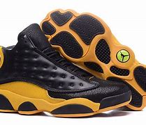 Image result for Air Jordan 13 Black and Yellow