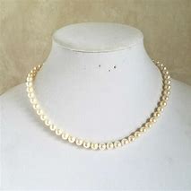 Image result for Pearl Necklace with Gold Clasp