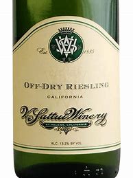 Image result for V Sattui Riesling Off Dry