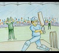 Image result for Cricket Drwaing