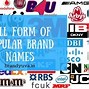 Image result for Famous Brand Logos and Names