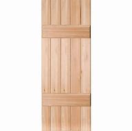 Image result for Unfinished Wood Shutters Exterior