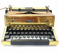 Image result for Gold Typewriter Keyboard