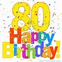 Image result for 80 Birthday Sayings