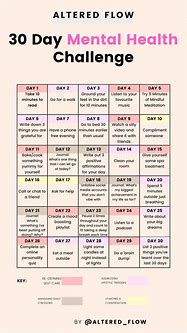 Image result for 30-Day Mental Health Challenge