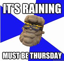 Image result for Thursday Rain Meme