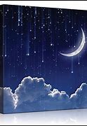 Image result for Night Sky with Clouds Painting