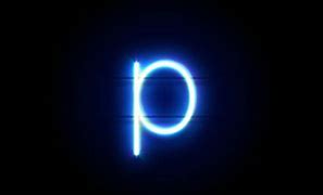 Image result for Neon Style Letter P