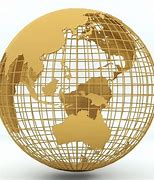 Image result for Gold World Globe Map 3D