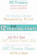 Image result for Fonts to Trace