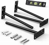 Image result for Floating Metal Shelf Brackets