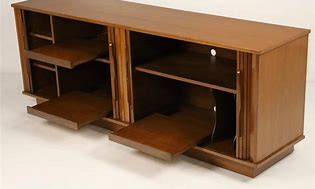 Image result for Wood Audio Cabinet