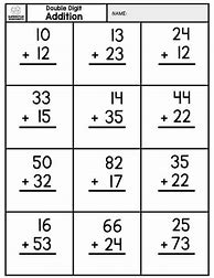 Image result for Two-Digit Addition Worksheets No Regrouping