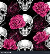 Image result for Skulls and Pink Roses