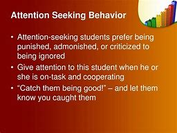 Image result for Attention-Seeking Behavior in Children