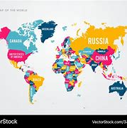 Image result for World Map with Countries Colorful