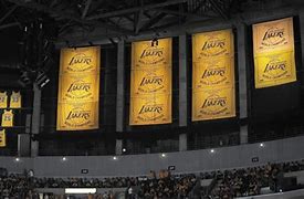 Image result for Lakers Arena Banners
