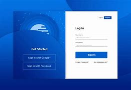 Image result for Blue White Login Page