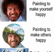 Image result for Bob Ross Funny Face