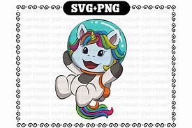Image result for Unicorn Astronaut SVG