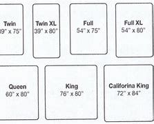 Image result for King Bed Sizes Chart