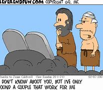 Image result for Comic Strip About 10 Commandments
