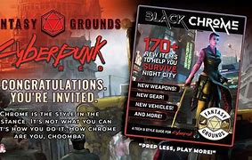 Image result for Cyberpunk Red Black Chrome
