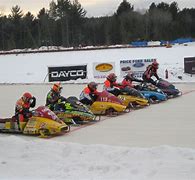 Image result for Ice Oval Snowmobile Racing