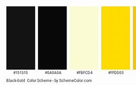 Image result for Black and Gold Color Scheme