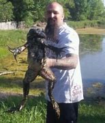 Image result for Bull Frog Human-Sized