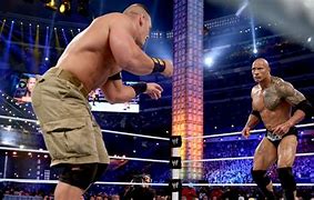 Image result for John Cena Rock Match