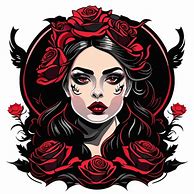 Image result for Gothic Skull Tattoo Designs