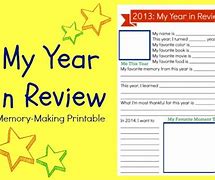 Image result for My Year in Review Template