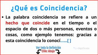 Image result for coincidencia