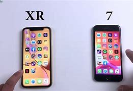 Image result for iPhone XR vs 7 Plus Side by Side