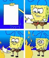 Image result for Spongebob Burns Paper Meme