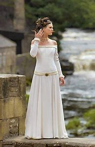 Image result for White Medieval Dresses
