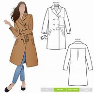Image result for Trench Coat Sewing Pattern