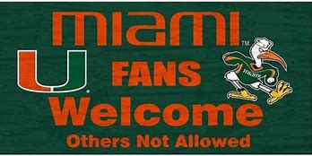 Image result for Miami Hurricanes Signs